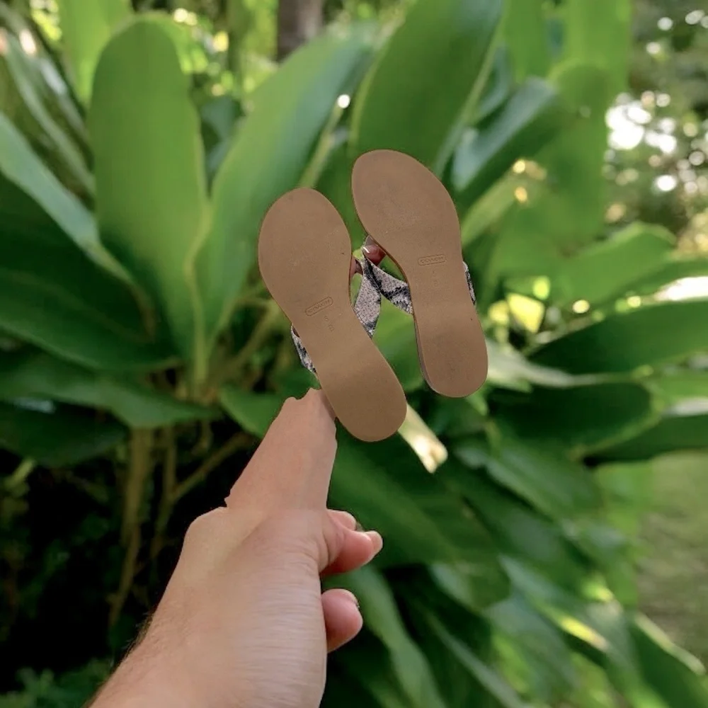 Coach these sandals